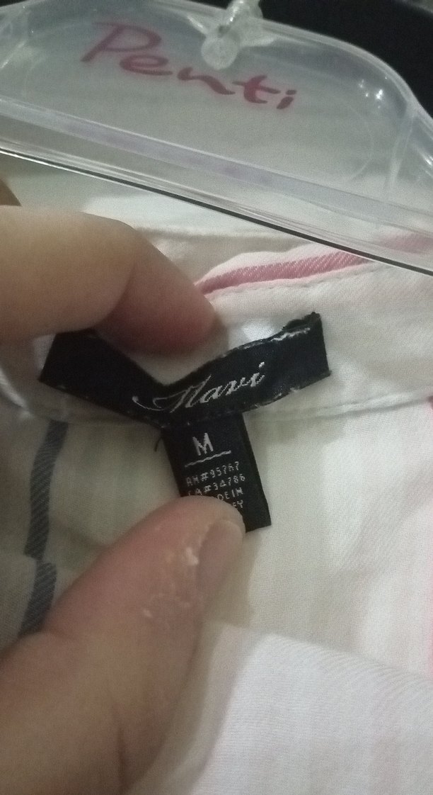 Kadın Beyaz Keten Uzun Kollu Gömlek - Görsel 5