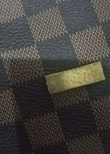 Kahverengi Ekose Desenli Deri Kadın Çanta - Görsel 6