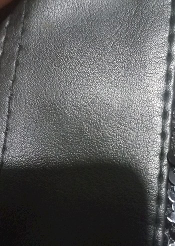 Kapitone Siyah Yılan Desenli Kadın Çanta - Görsel 7