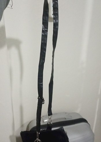 Kapitone Siyah Yılan Desenli Kadın Çanta - Görsel 8