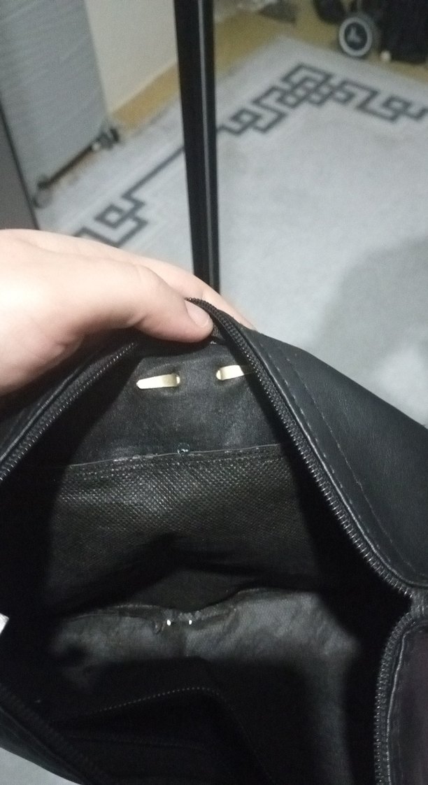 Kapitone Siyah Yılan Desenli Kadın Çanta - Görsel 5