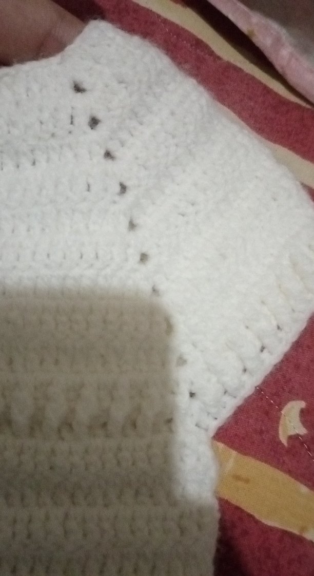 Kızlar ve erkek bebekler için beyaz kısa kollu örgü hırka - Görsel 4