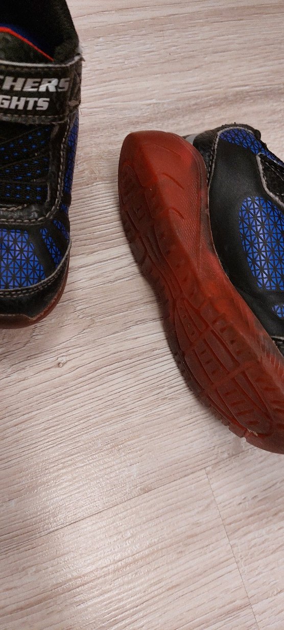 Koyu Kırmızı ve lacivert ışıklı Erkek Çocuk Spor Ayakkabı - Görsel 3