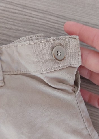 Bej Erkek Çocuk Pamuk Pantolon - Görsel 2