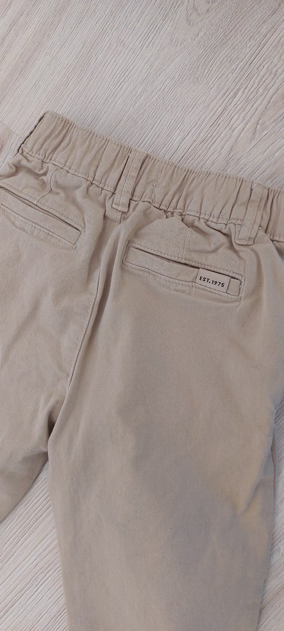 Bej Erkek Çocuk Pamuk Pantolon - Görsel 4