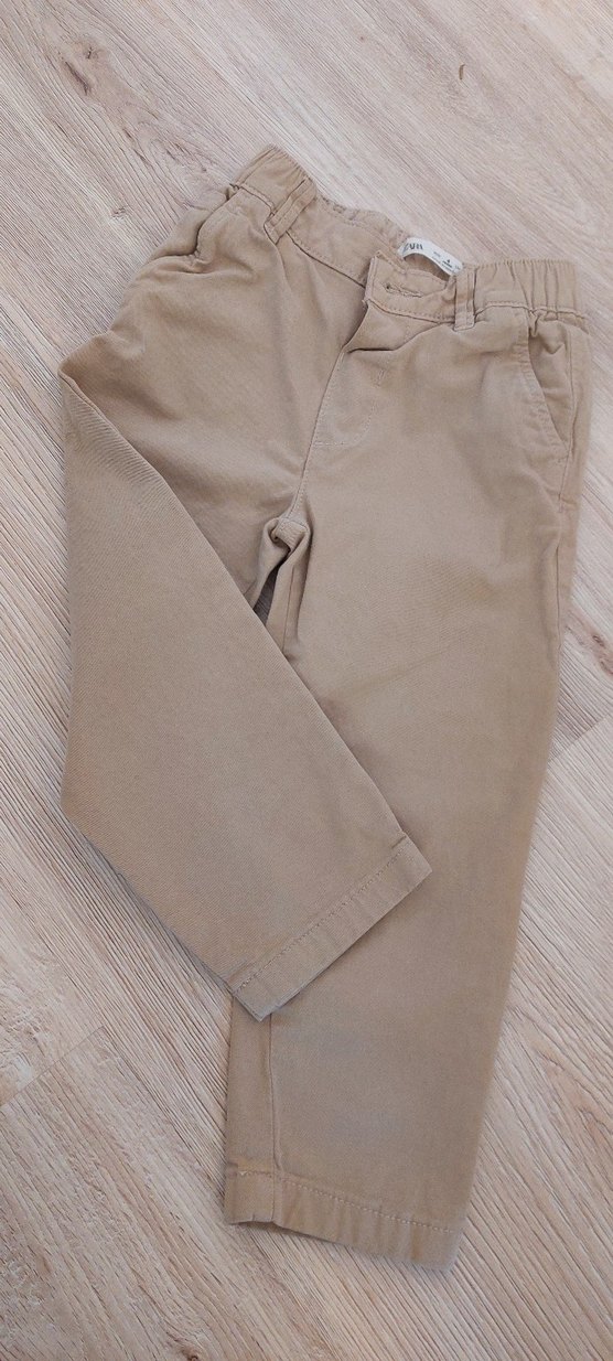 Bej Erkek Çocuk Pamuk Pantolon - Görsel 5