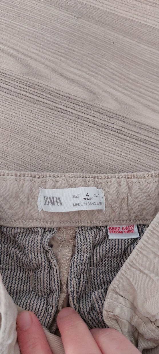 Bej Erkek Çocuk Pamuk Pantolon - Görsel 3