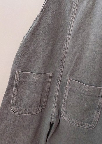 Gri Denim Erkek Çocuk Salopet - Görsel 4