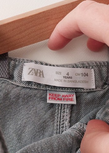 Gri Denim Erkek Çocuk Salopet - Görsel 3
