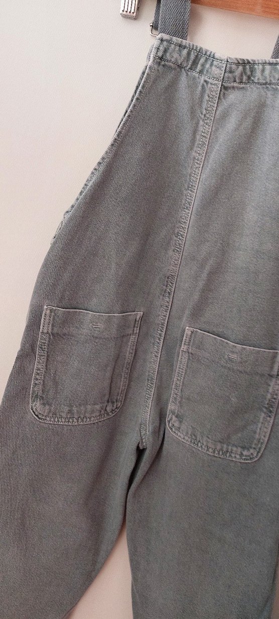 Gri Denim Erkek Çocuk Salopet - Görsel 4