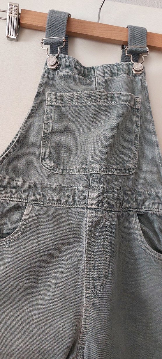 Gri Denim Erkek Çocuk Salopet - Görsel 2