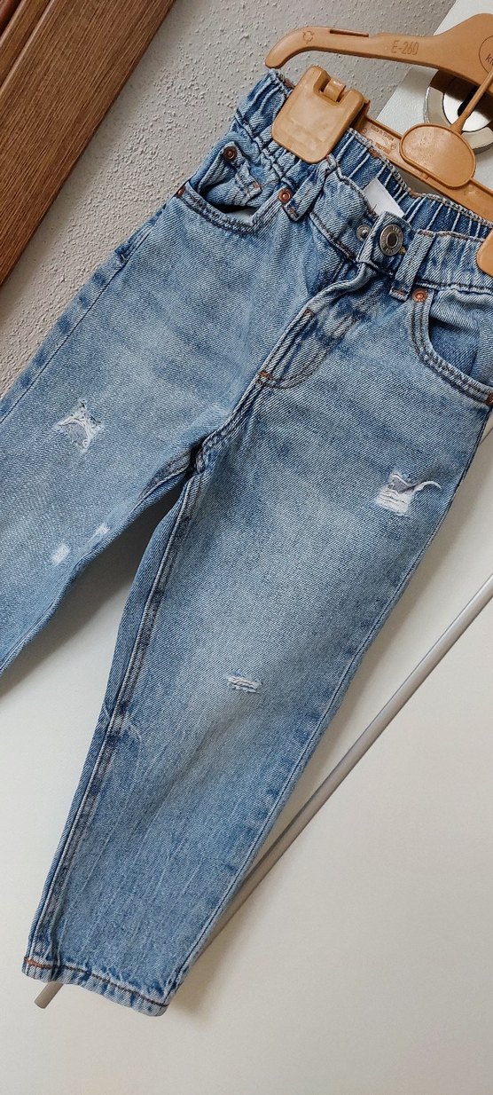 Gevşek Kesim Erkek Çocuk Kot Pantolon - Görsel 4