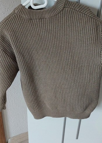 Bej çocuk Örgü Triko Kazak - Görsel 3