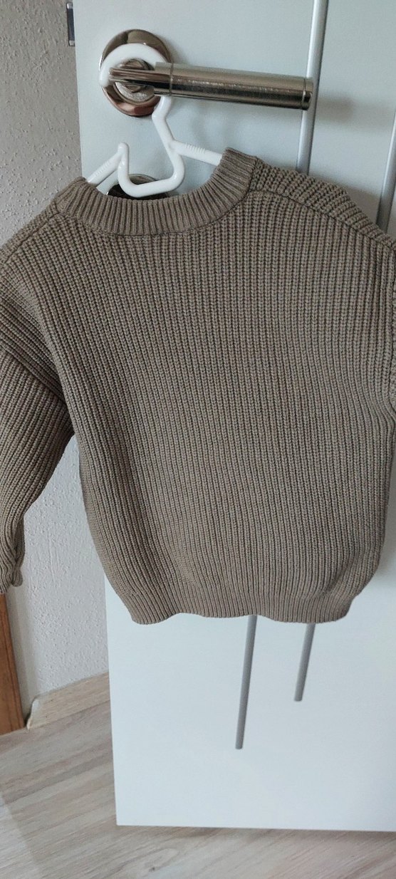 Bej çocuk Örgü Triko Kazak - Görsel 3