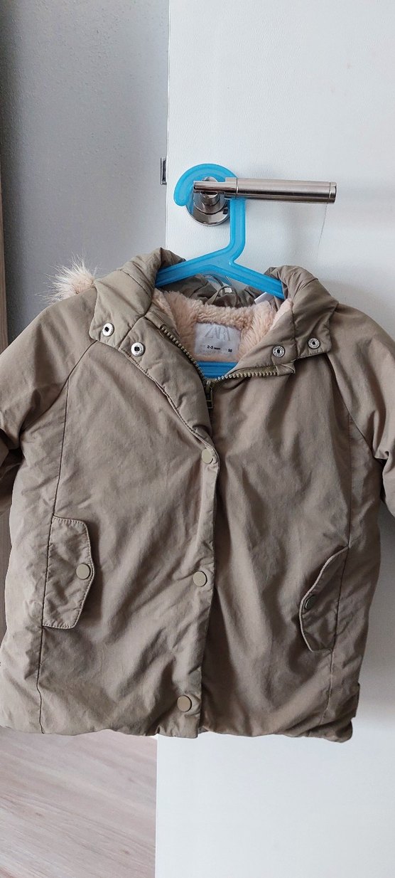 haki yeşil çocuk montu - Görsel 4