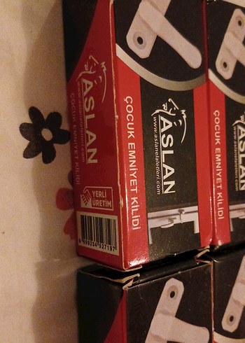 Aslan Çocuk Emniyet Kilidi 4'lü Set Kırmızı - Görsel 2