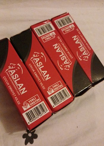 Aslan Çocuk Emniyet Kilidi 4'lü Set Kırmızı - Görsel 4