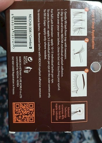 NEICHA El Yapımı Premium Takma Kirpik - Görsel 2