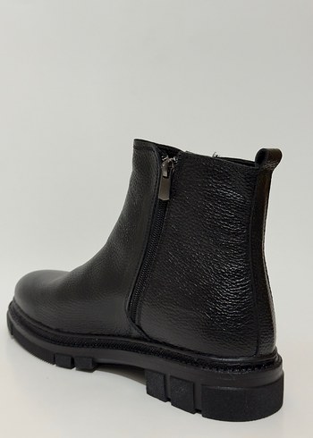 Siyah Tokalı Erkek Deri Biker Botu - Görsel 3