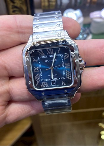 Cartier Klasik Mavi Erkek Kol Saati