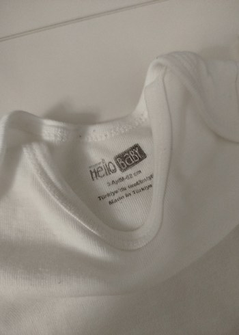 Beyaz  Bebek Kolsuz Çıtçıtlı Body - Görsel 3