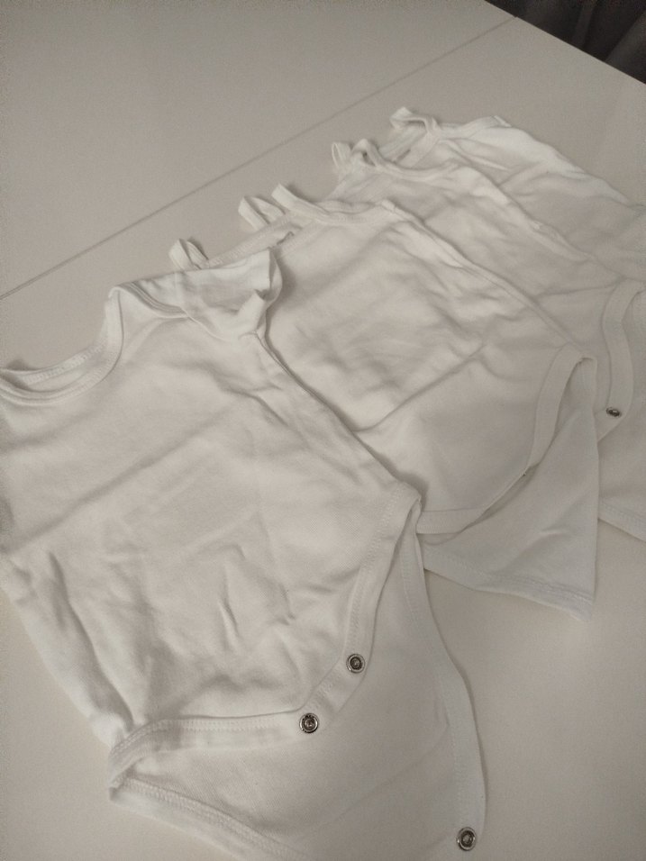 Beyaz  Bebek Kolsuz Çıtçıtlı Body - Görsel 2