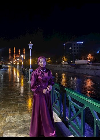 Diğer Mürdüm prenses elbise