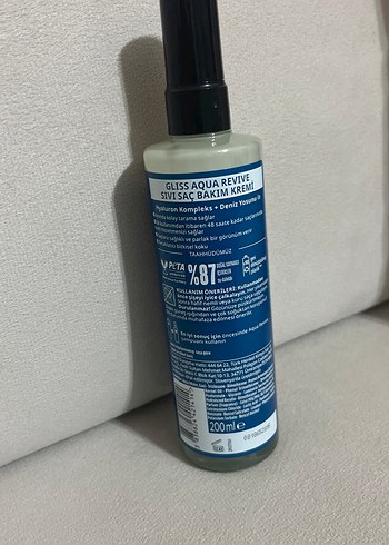 Schwarzkopf Gliss Aqua Revive Saç Bakım Kremi - Görsel 2