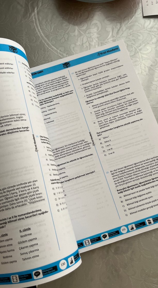 Kral Akademi Gece Kuşu Okul Öncesi Soru Çözüm Kitapları - Görsel 3