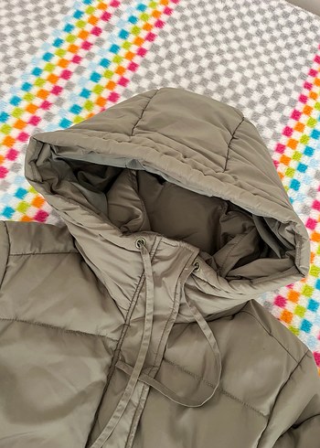 Kadın Haki yeşili mont - Görsel 4