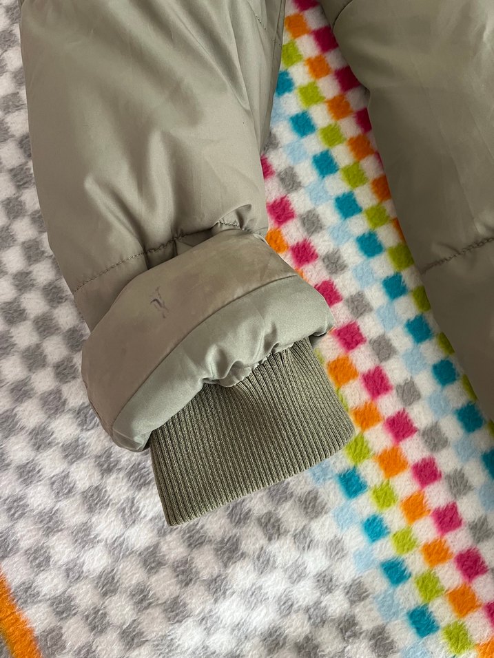 Kadın Haki yeşili mont - Görsel 5