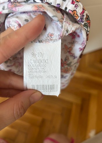 9 Yaş Beden çeşitli Renk Çiçek Desenli Kız Çocuk Straplez Elbise