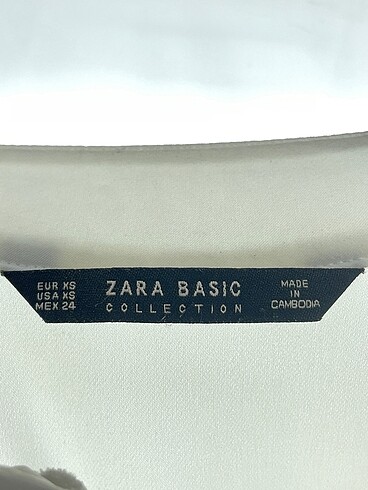 xs Beden beyaz Renk Zara Bluz %70 İndirimli.