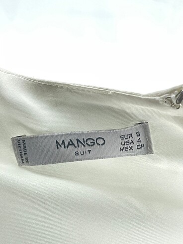 36 Beden beyaz Renk Mango Kısa Elbise %70 İndirimli.