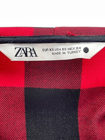 xs Beden kırmızı Renk Zara Bluz %70 İndirimli.