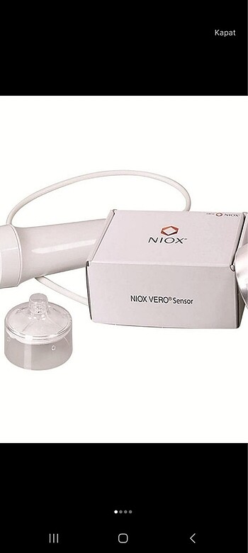 Niox vero solunum astım cihazı aksesuarları