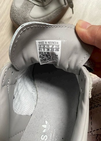 38 Beden gri Renk Adidas samba Platform Kadın Spor Ayakkabı