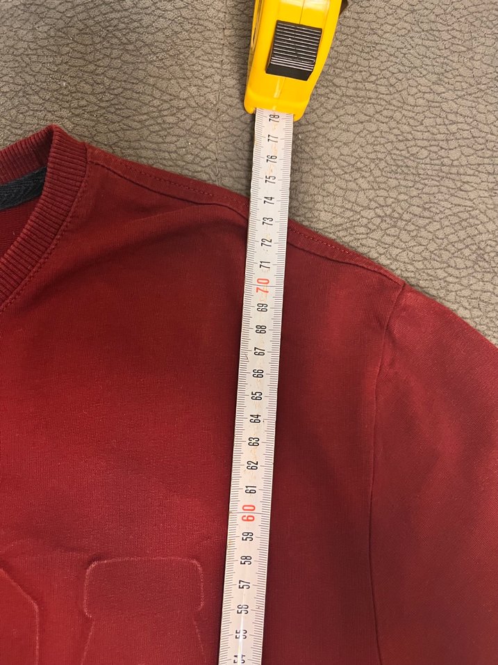 Polo Bordo Erkek Sweatshirt USPA kabartmalı - Görsel 5