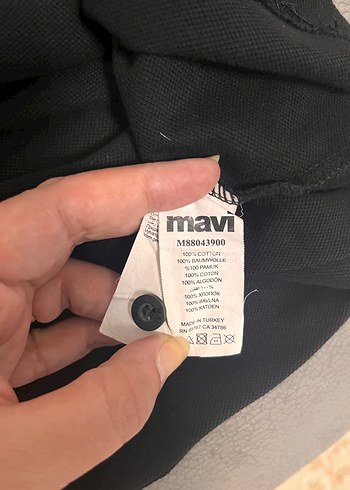 Mavi marka Erkek Siyah Polo Yaka Kısa Kollu Tişört - Görsel 2