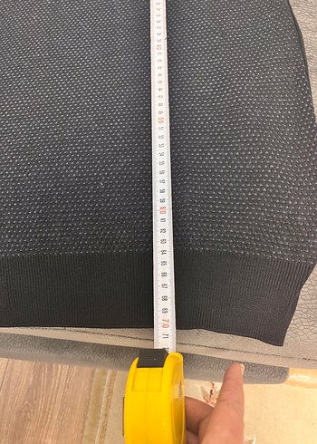 Siyah Erkek Triko Sweatshirt, Bisiklet Yaka, Uzun Kollu - Görsel 4