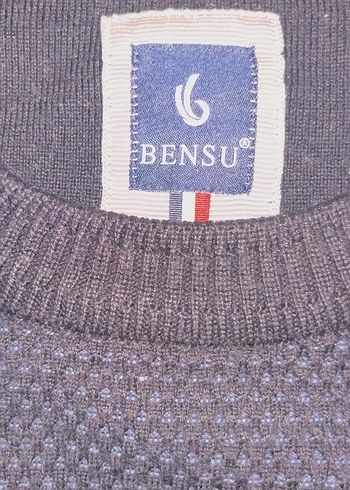 Siyah Erkek Triko Sweatshirt, Bisiklet Yaka, Uzun Kollu - Görsel 2