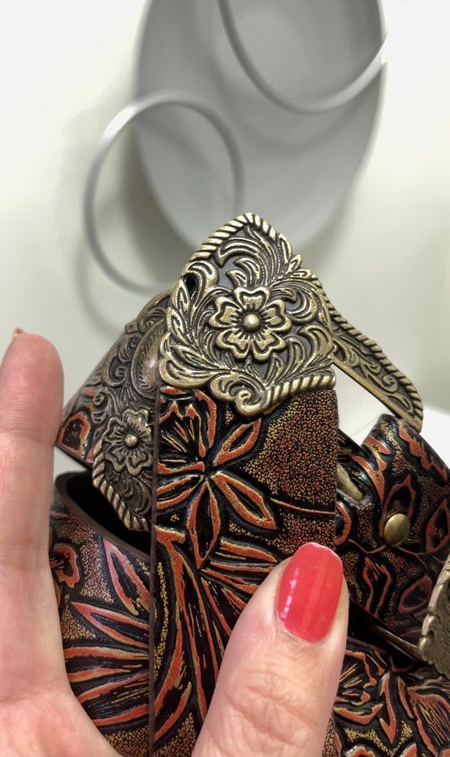 Bohem Esintili Deri Kadın Kemer - Görsel 4