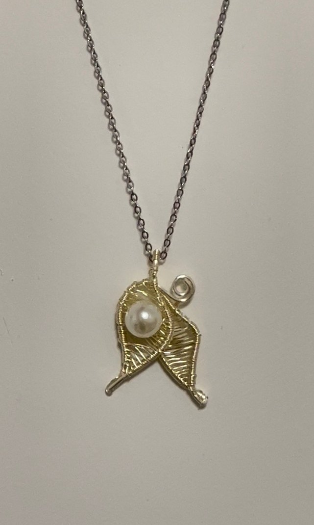 El işi Mini Bej Boncuklu Bohem Kolye - Görsel 4