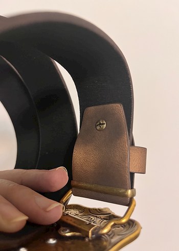 Vintage Bohem metal AS kabartmalı Kemer - Görsel 3