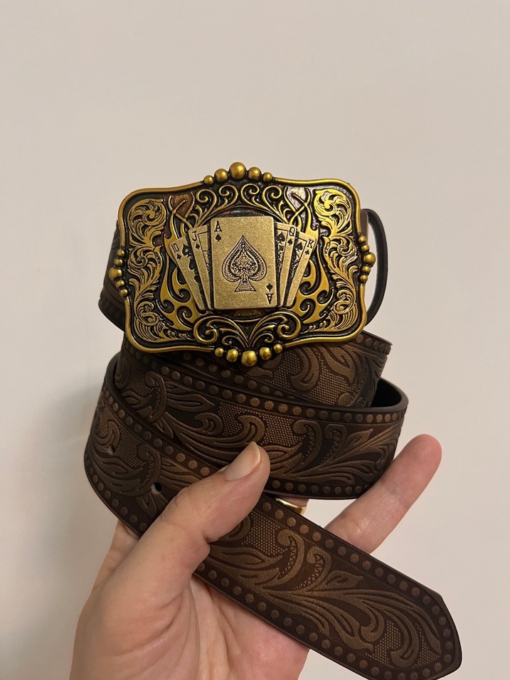 Vintage Bohem metal AS kabartmalı Kemer - Görsel 4