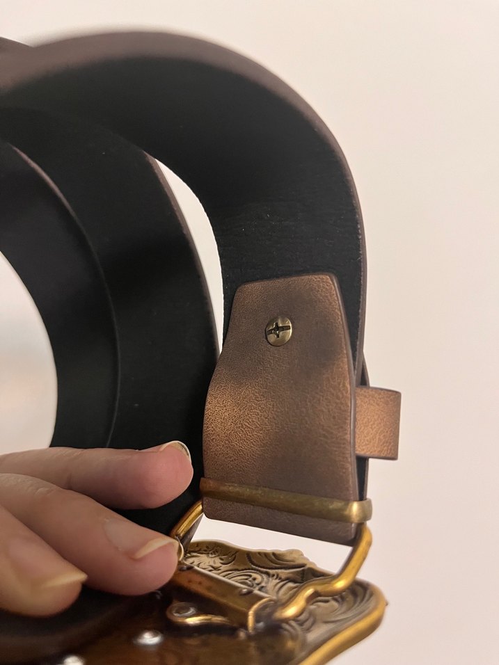 Vintage Bohem metal AS kabartmalı Kemer - Görsel 3