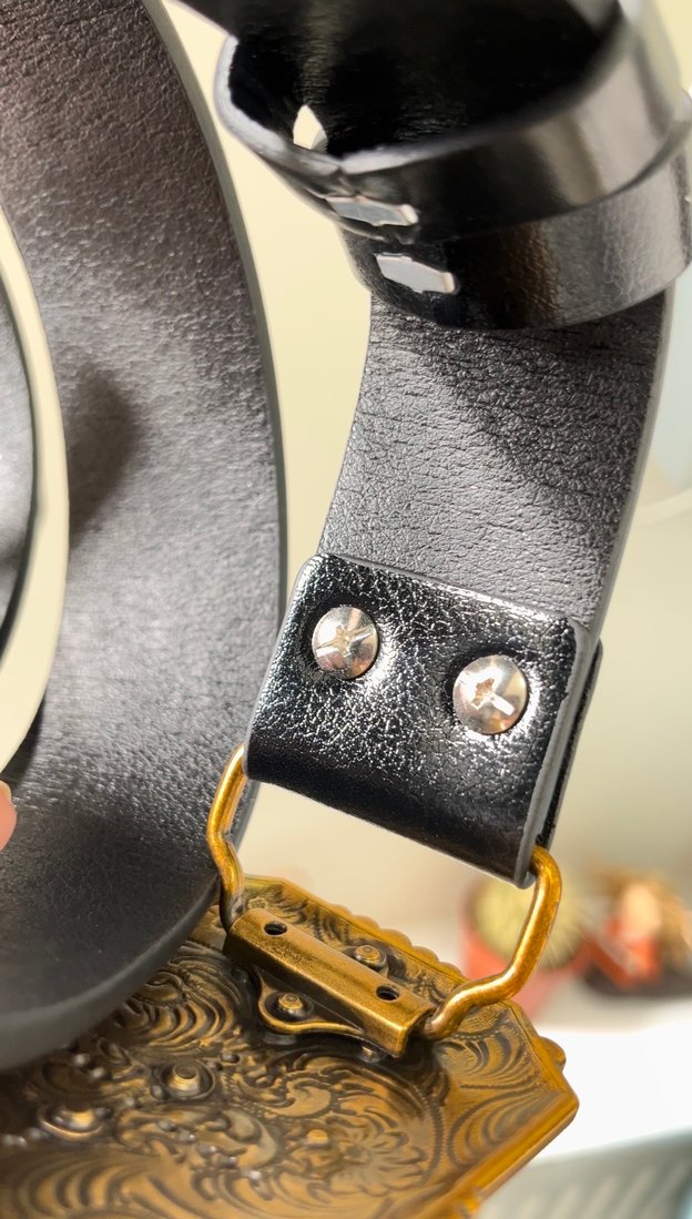 Bohem Esintili metal koşan at kabartmalı kemer - Görsel 4