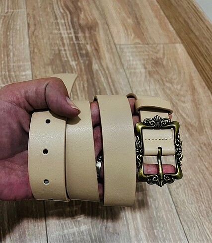 American Retro Retro bronz tokalı bayan kemer