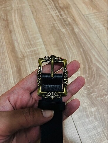 Beden Retro bronz tokalı bayan kemer