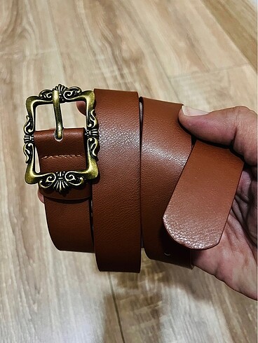 American Retro Retro bronz tokalı batan kemer